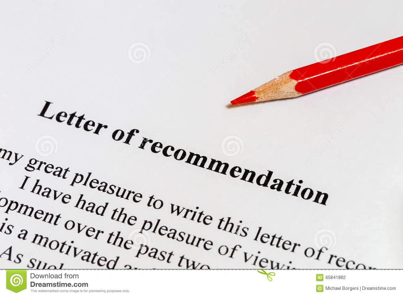 Letter of Recommendation