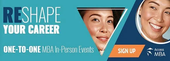 access mba One-to-one MBA In-Person event march 2022