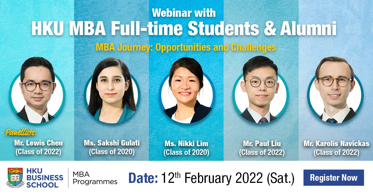 webinar with HKU MBA