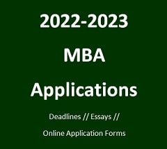 2022-2023 MBA Applications