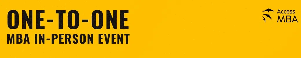 access mba One-to-one MBA In-Person event