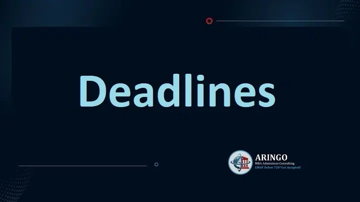 mba application deadlines
